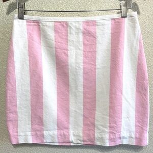 Madewell Pink White Stripe Skirt Size 2